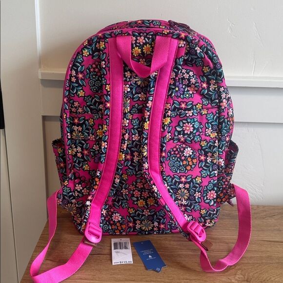 Vera Bradley Lighten Up Grand Backpack Multicolor Kaleidoscope Rosettes Travel main image 12